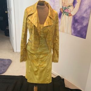 NWT CONTRARIAN NEW YORK CROPPED SILK MOTO JACKET